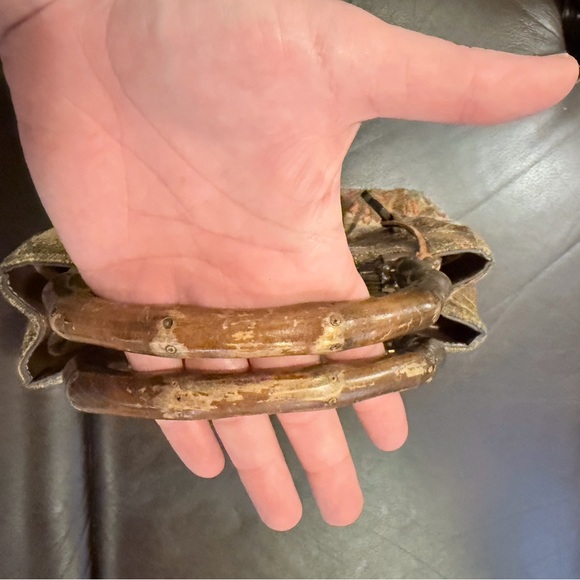 Fossil Woven Sunset Tote with Bamboo-Style Handle - Gold & Brown - Picture 8 of 8